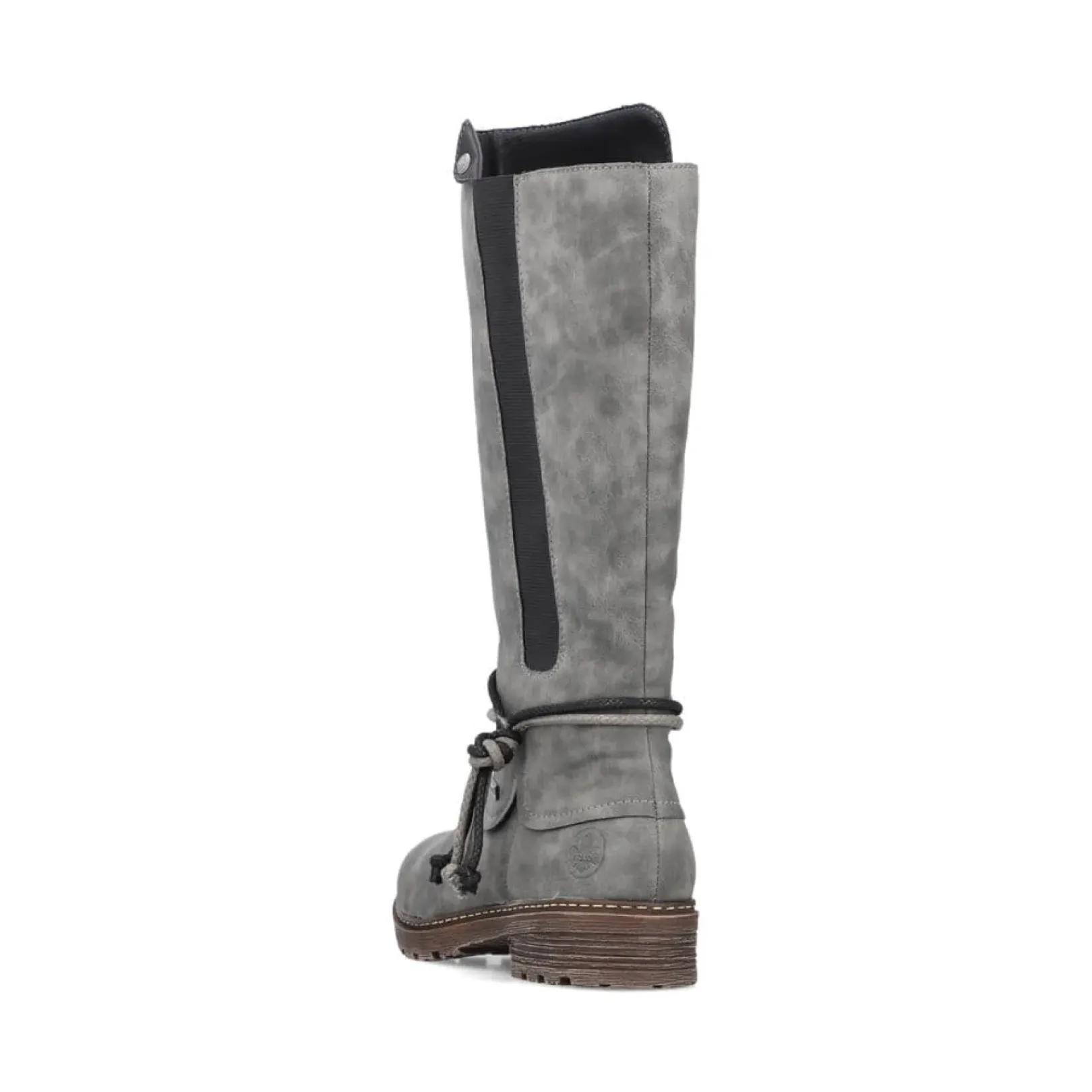 Fashion Rieker Damskie Buty Na Wysokim Obcasie W Kolorze Stalowoszarym