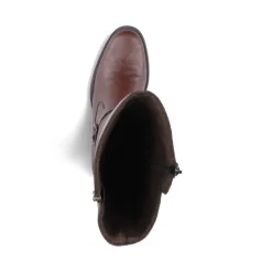 New Rieker Damskie Buty Na Wysokim Slupku W Kolorze Kawowego Brazu