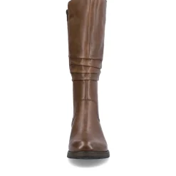 Hot Rieker Damskie Buty Na Wysokim Slupku W Kolorze Kawowego Brazu