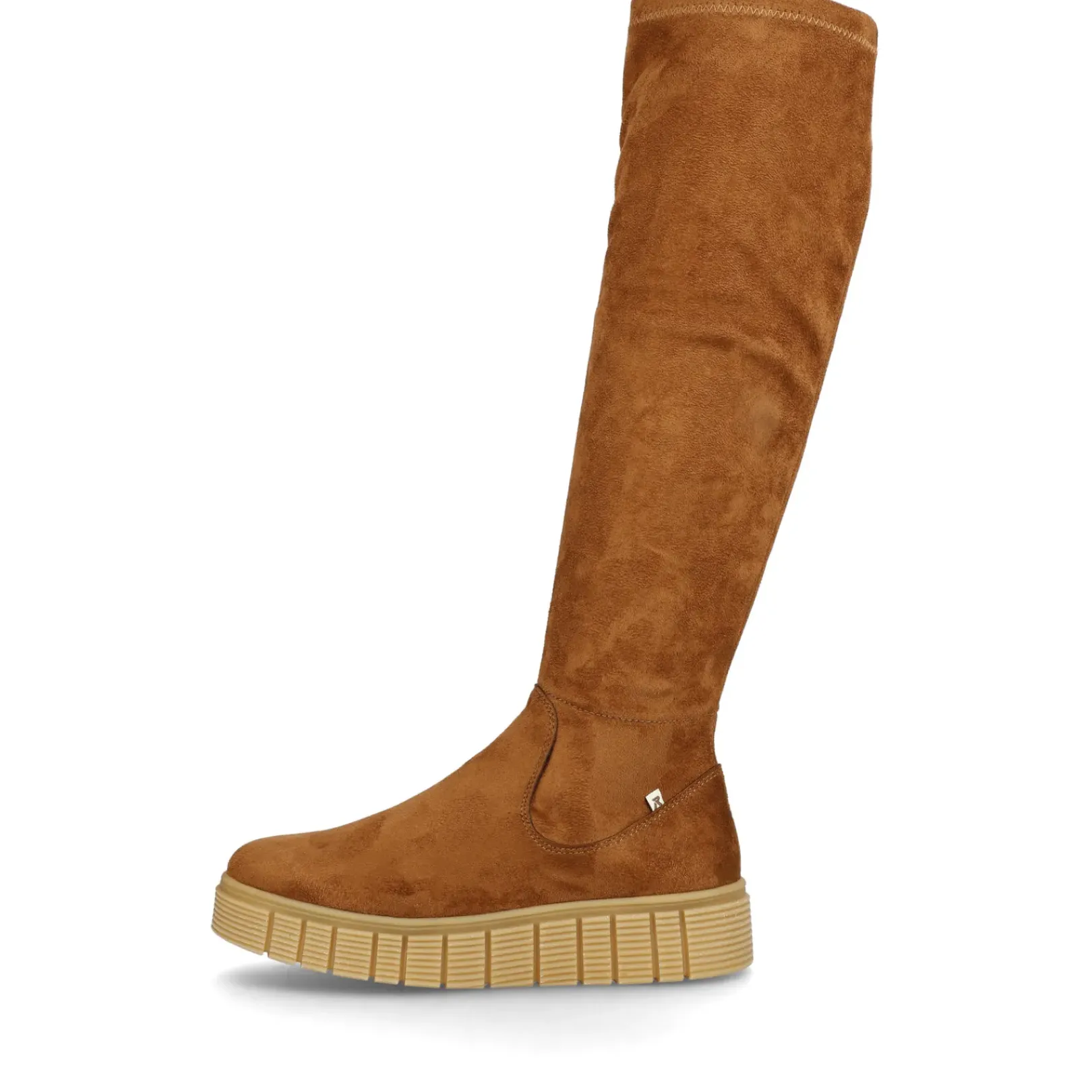 Sale Rieker Damskie Buty Z Wysoka Cholewka Caramel Brown