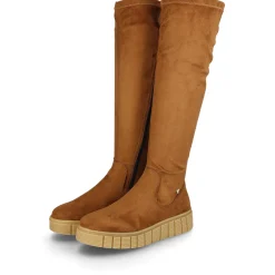 Sale Rieker Damskie Buty Z Wysoka Cholewka Caramel Brown