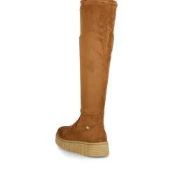 Sale Rieker Damskie Buty Z Wysoka Cholewka Caramel Brown