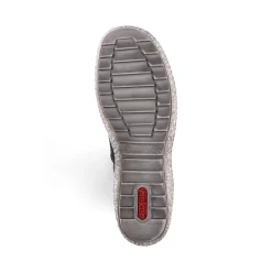 Sale Rieker Damskie Buty Z Wysoka Cholewka W Kolorze Glebokiej Czerni