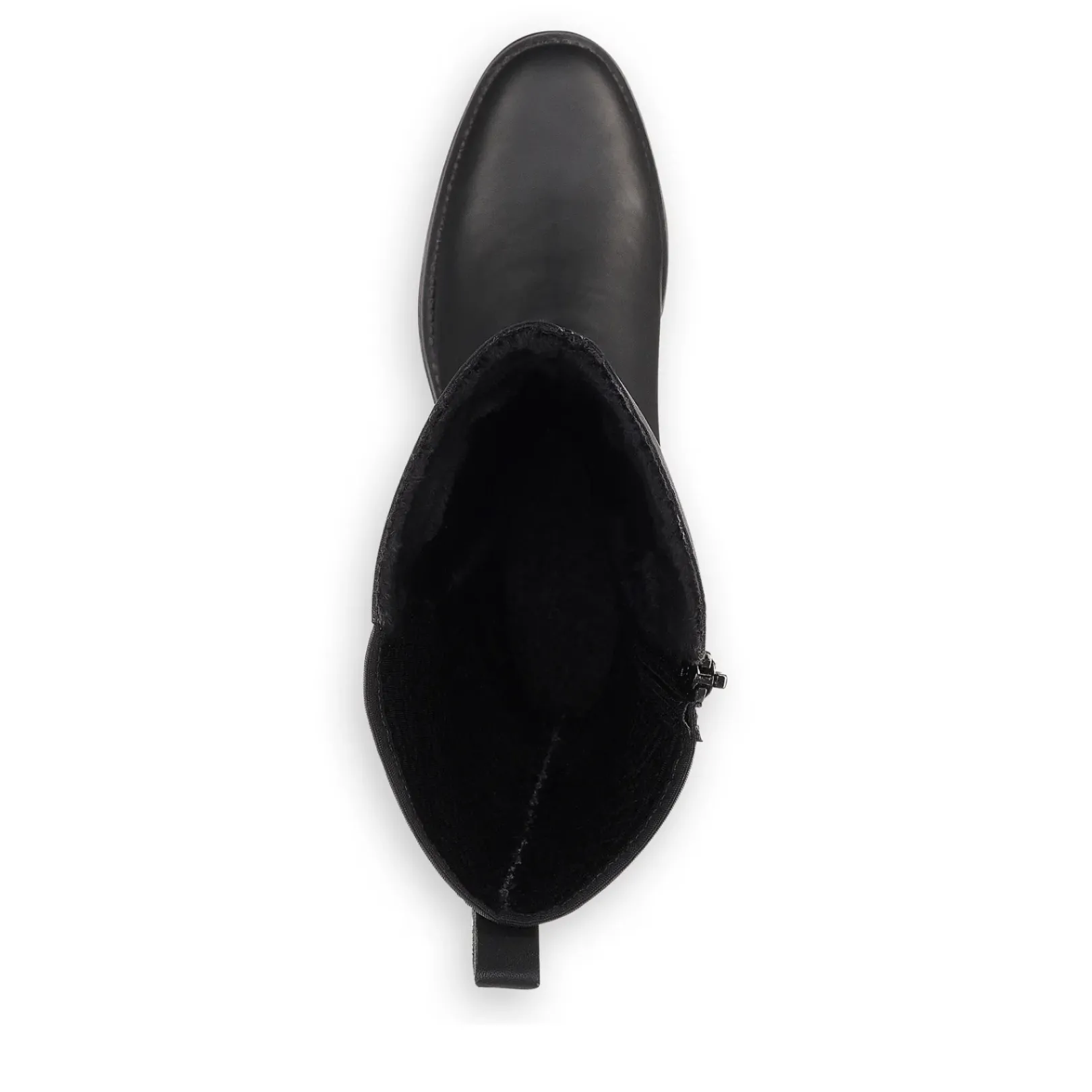 Fashion Rieker Damskie Buty Z Wysoka Cholewka W Kolorze Glebokiej Czerni