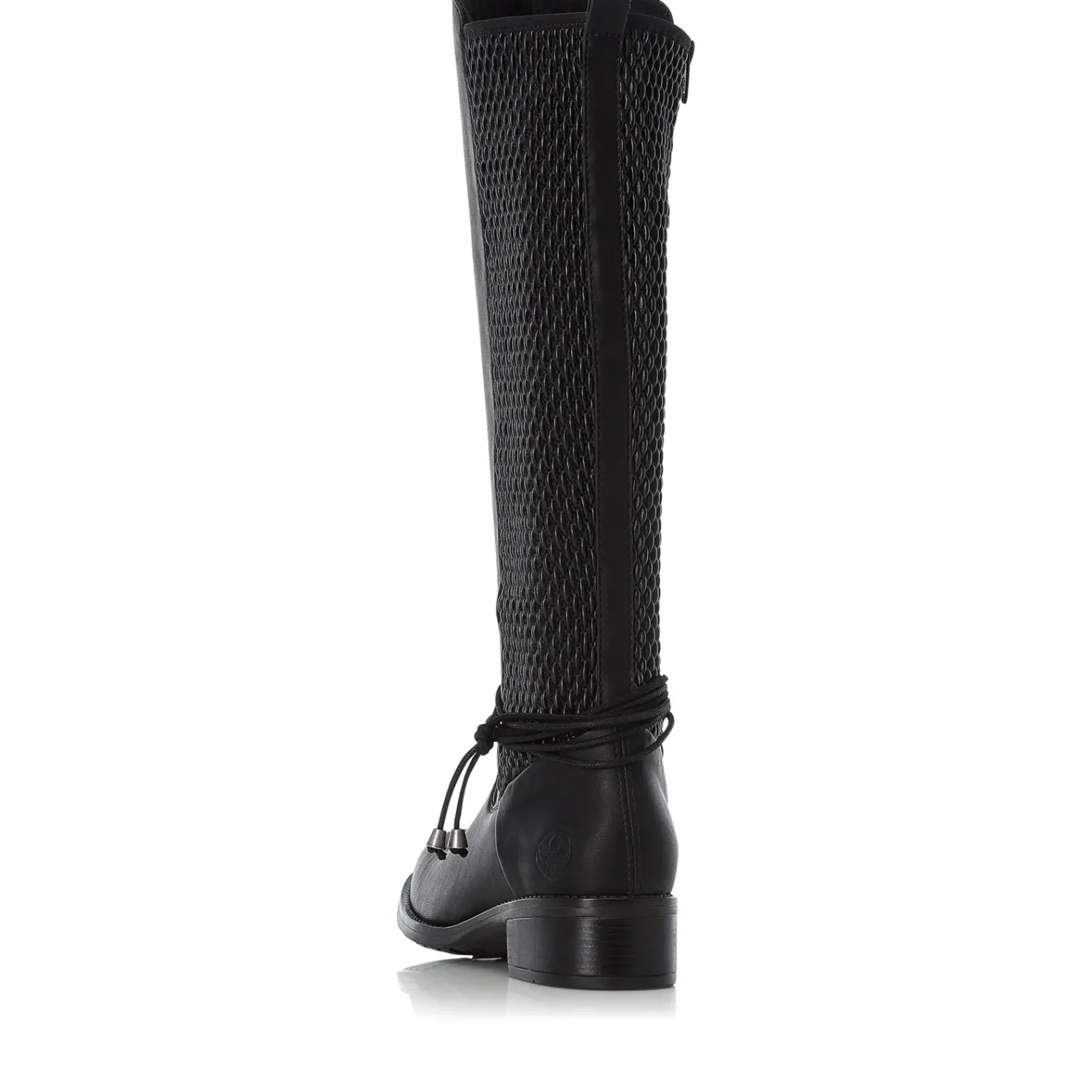 Fashion Rieker Damskie Buty Z Wysoka Cholewka W Kolorze Glebokiej Czerni