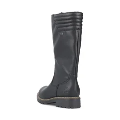 Discount Rieker Damskie Buty Z Wysoka Cholewka W Kolorze Glebokiej Czerni