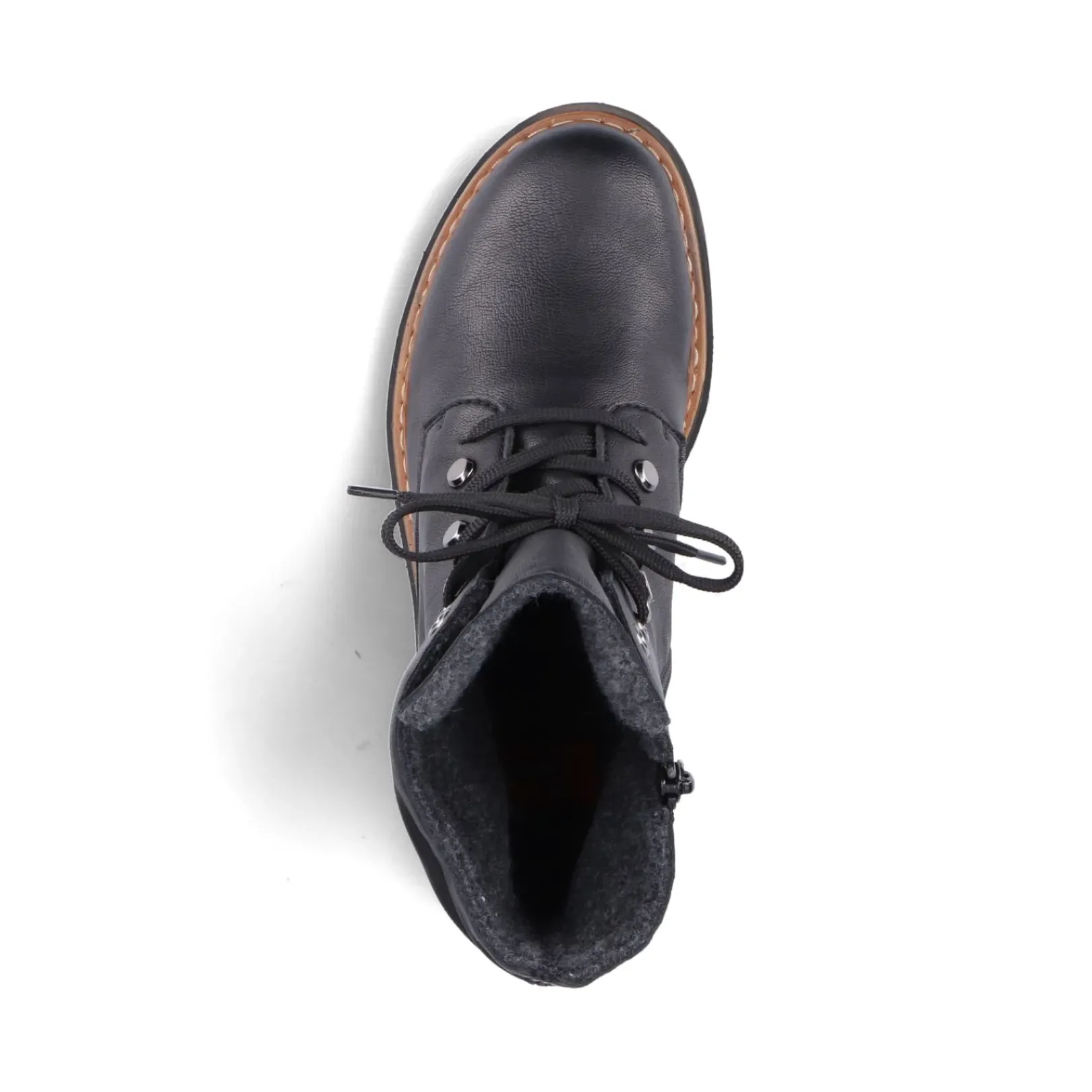 Sale Rieker Damskie Buty Z Wysoka Cholewka , Asfaltowe, Czarne