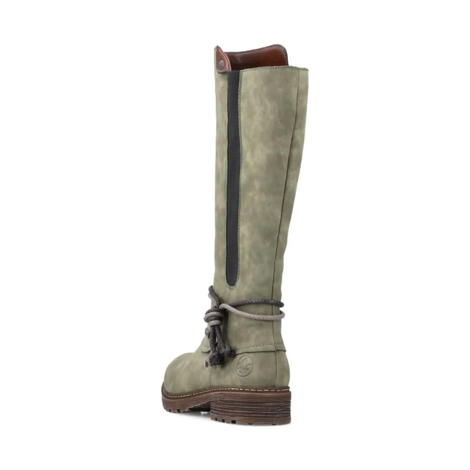 Discount Rieker Damskie Buty Z Wysoka Cholewka W Kolorze Zielonym