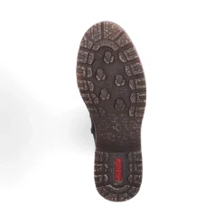 Fashion Rieker Damskie Buty Z Wysoka Cholewka W Kolorze Glebokiej Czerni