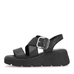 Discount Rieker Damskie Sandaly Na Koturnie Noir