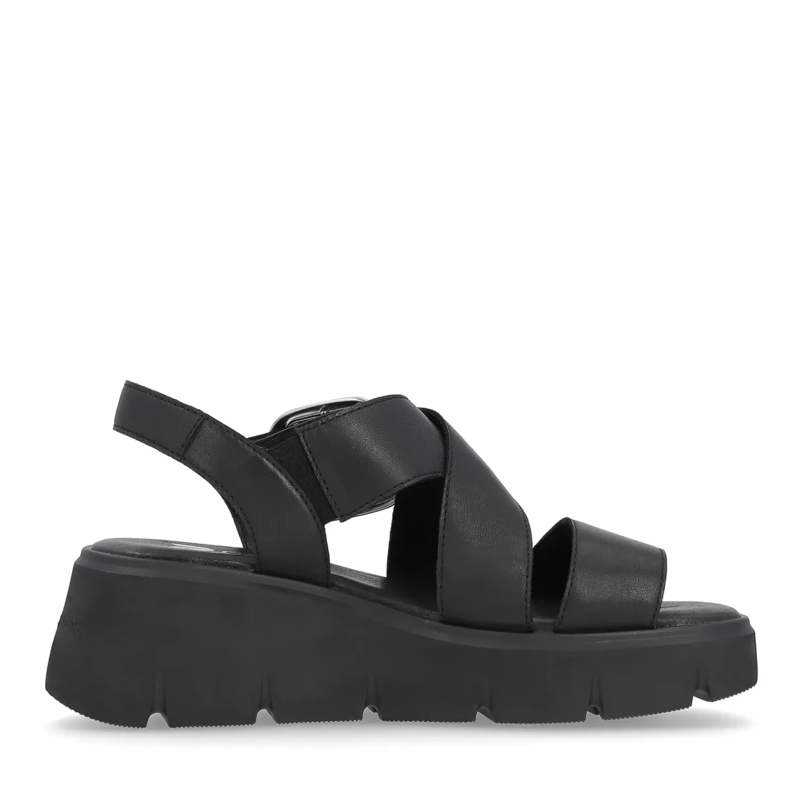 Discount Rieker Damskie Sandaly Na Koturnie Noir