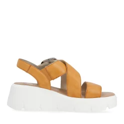 Clearance Rieker Damskie Sandaly Na Koturnie Saffron