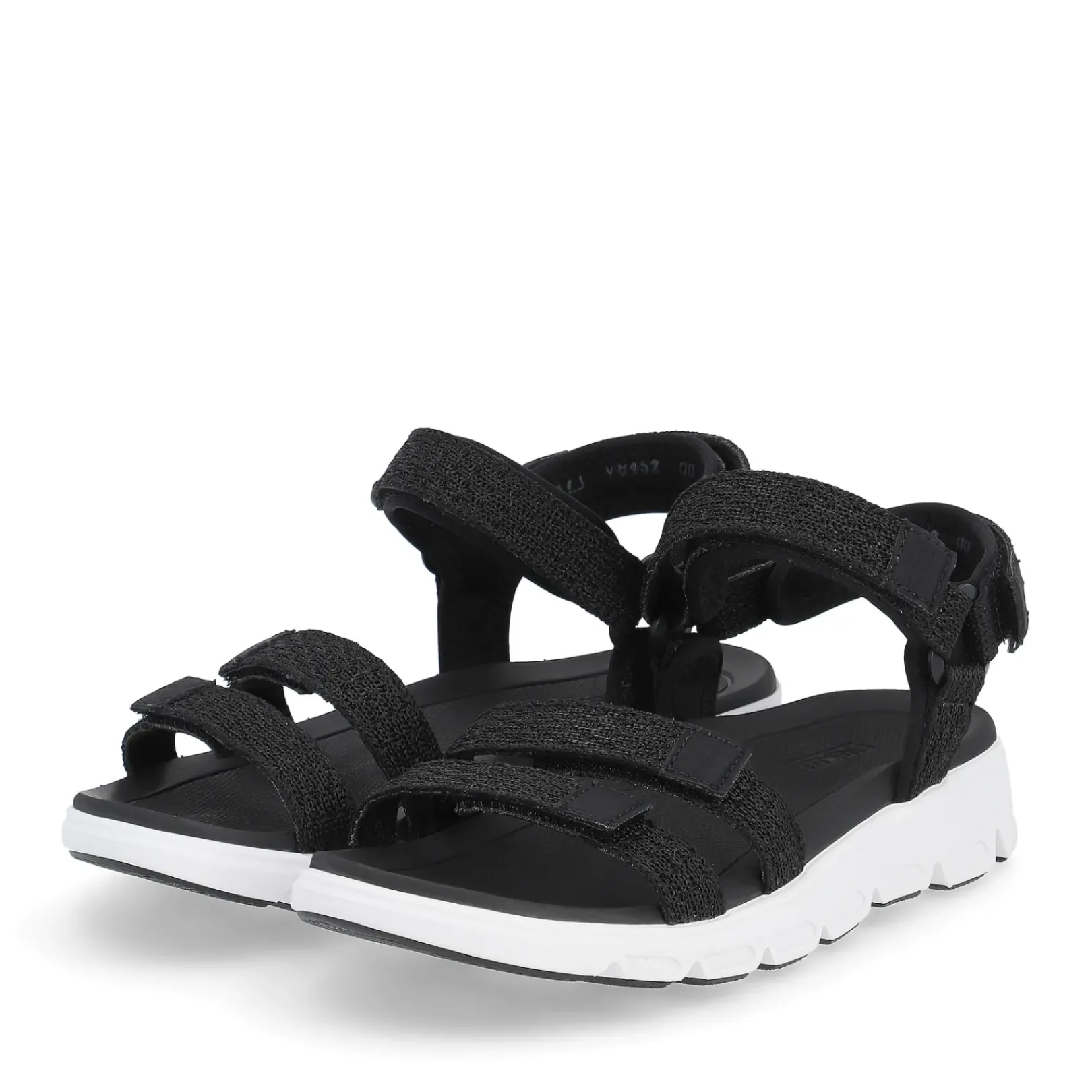 Fashion Rieker Damskie Sandaly Trekkingowe Deep Black