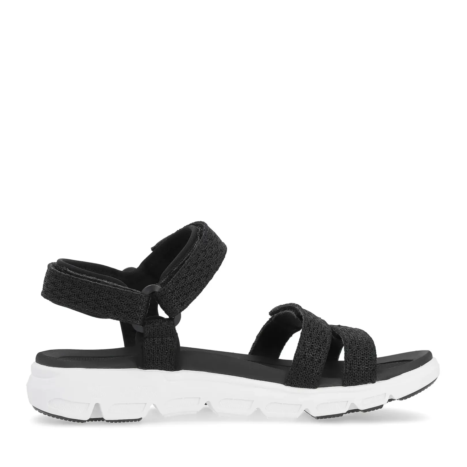 Fashion Rieker Damskie Sandaly Trekkingowe Deep Black