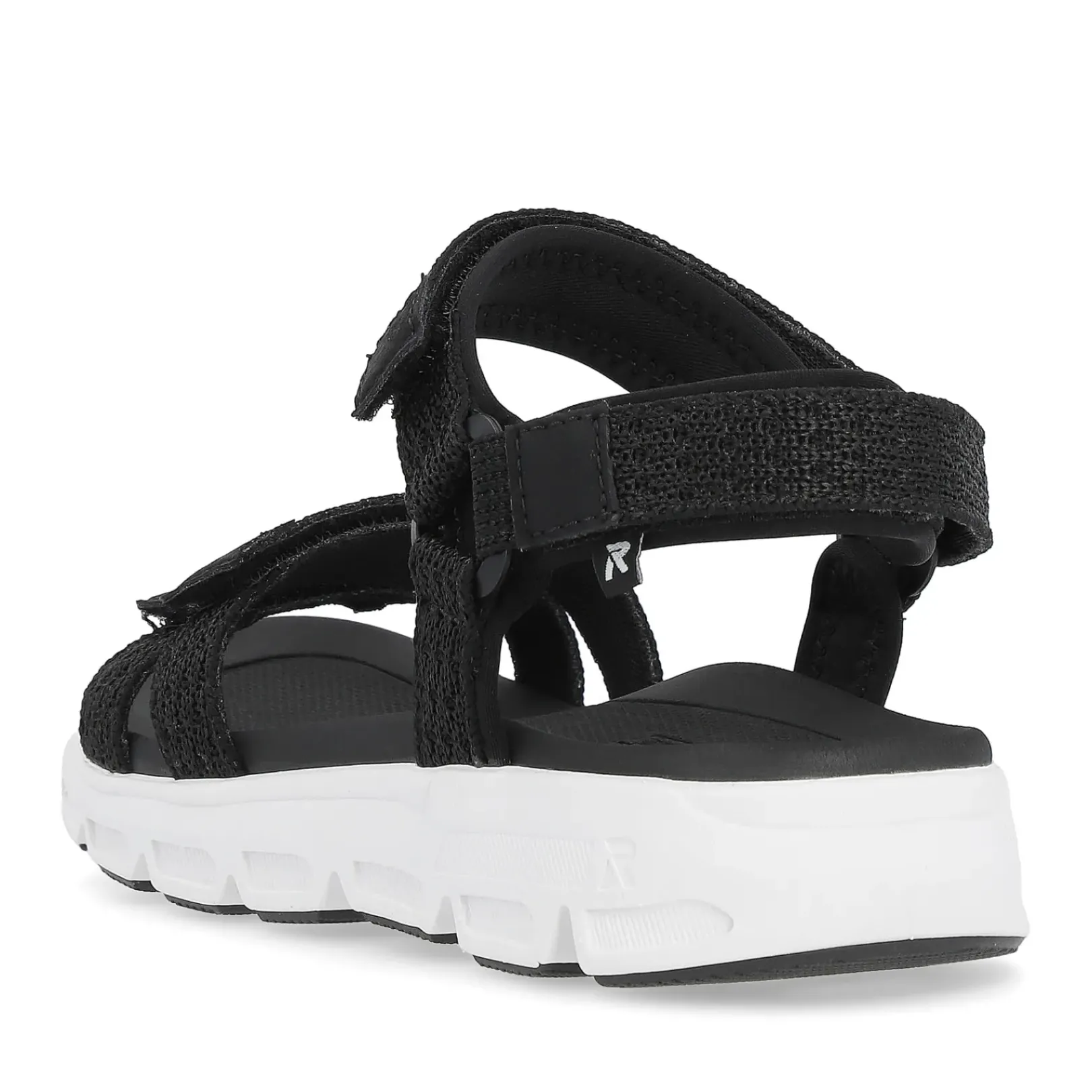 Fashion Rieker Damskie Sandaly Trekkingowe Deep Black