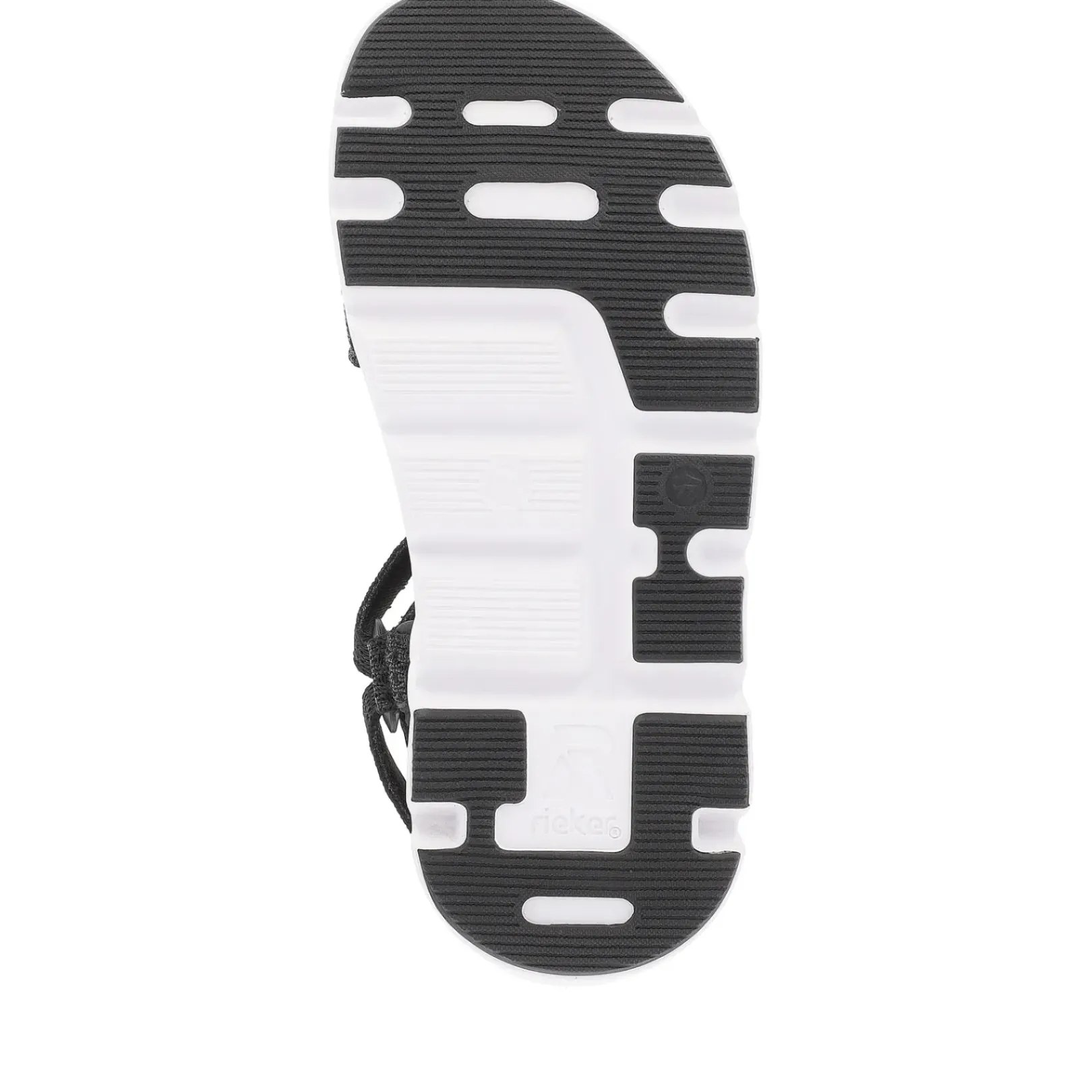 Fashion Rieker Damskie Sandaly Trekkingowe Deep Black