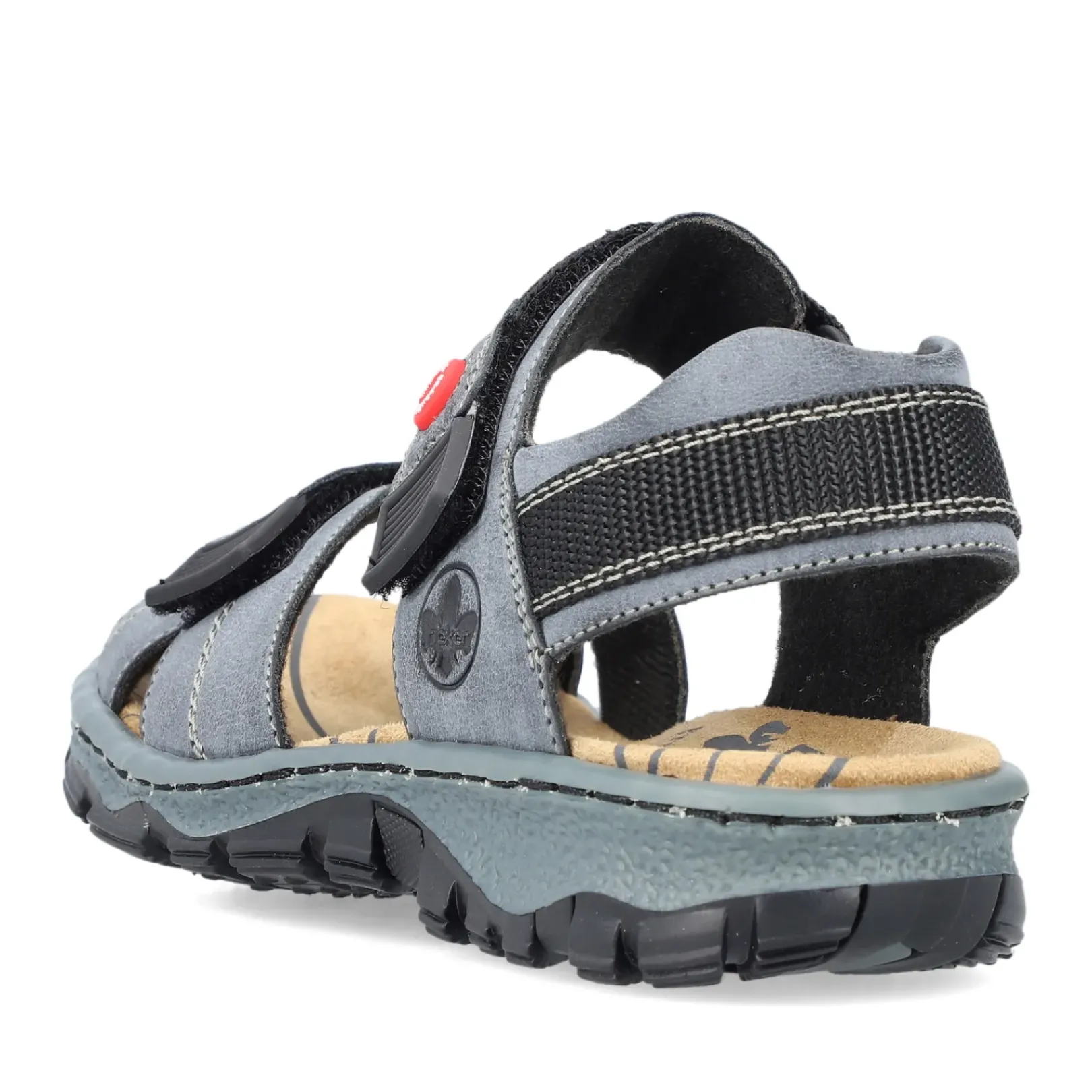 Clearance Rieker Damskie Sandaly Trekkingowe W Kolorze Niebiesko-Szarym