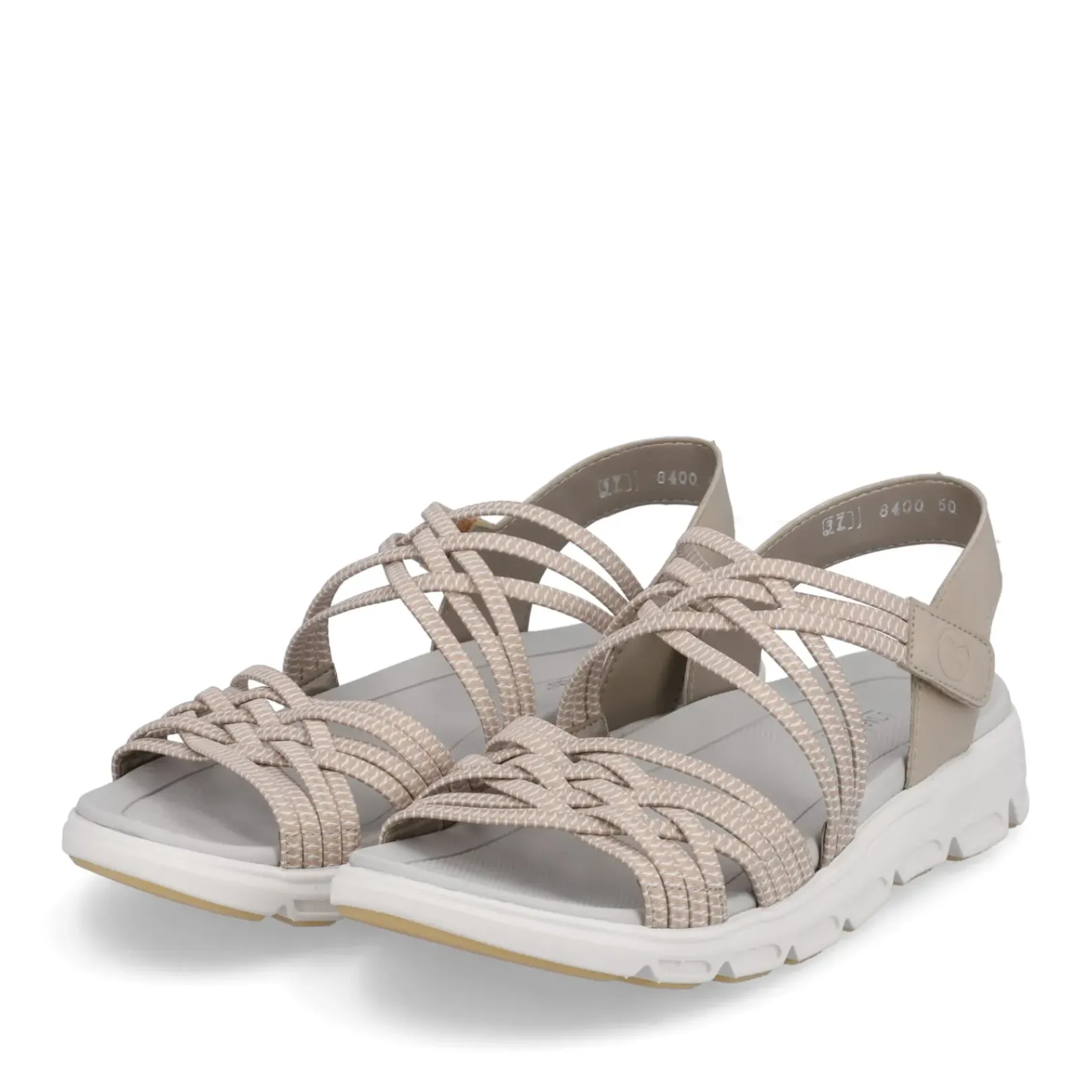 Outlet Rieker Damskie Sandaly Trekkingowe W Kolorze Glinkowego Bezu