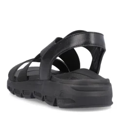 New Rieker Damskie Sandaly Trekkingowe Deep Black