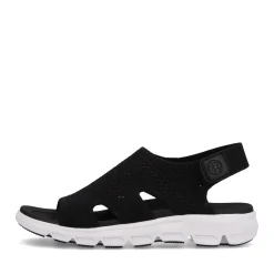 Online Rieker Damskie Sandaly Trekkingowe Deep Black