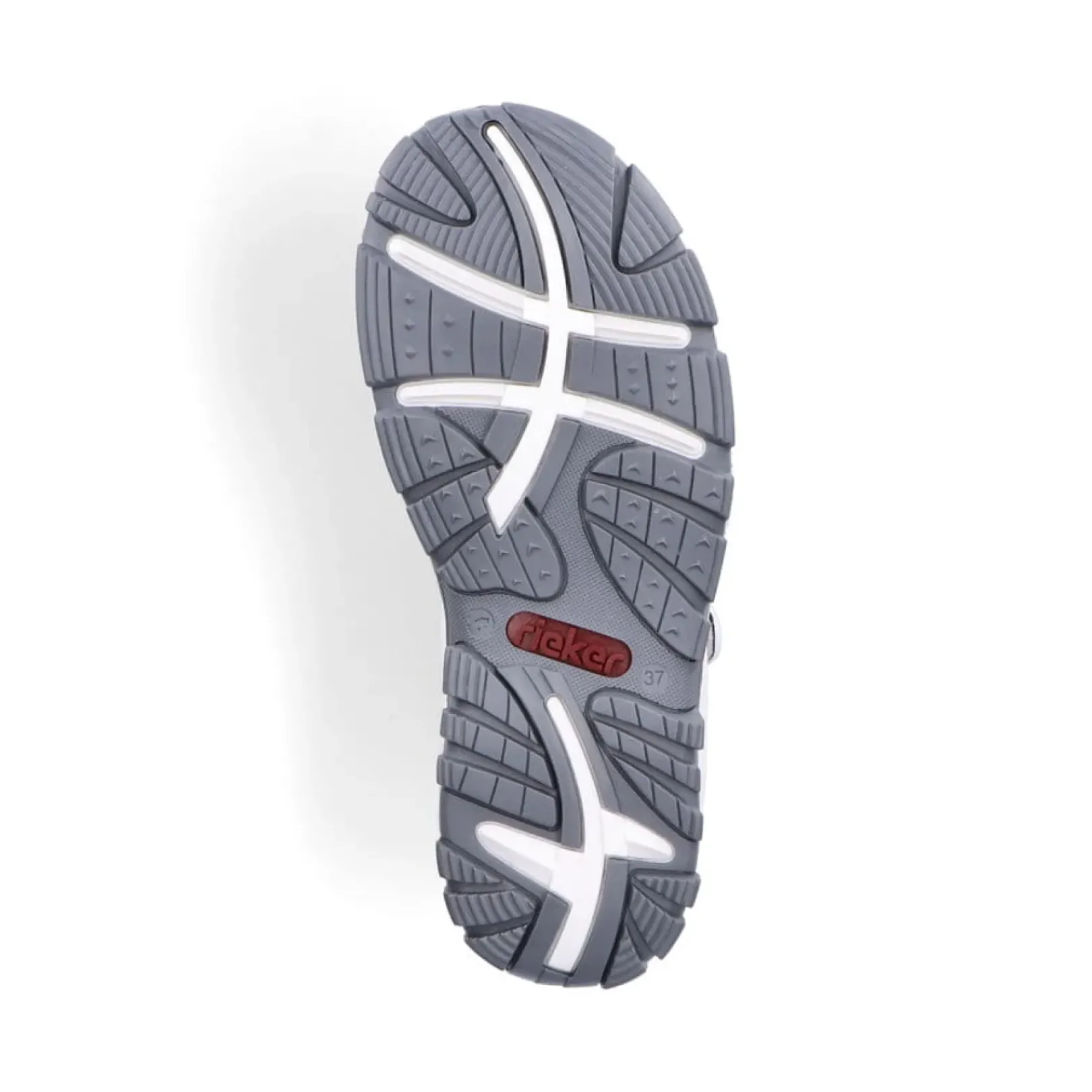 Best Rieker Damskie Sandaly Trekkingowe Perlowo-Bialo-Multi