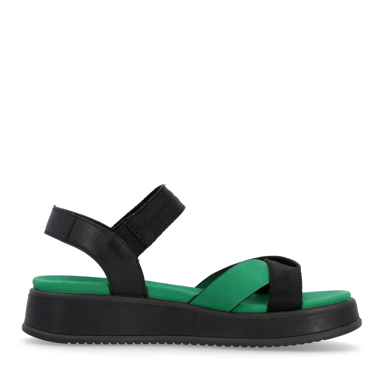 Sale Rieker Damskie Sandaly Z Paskami Night Black