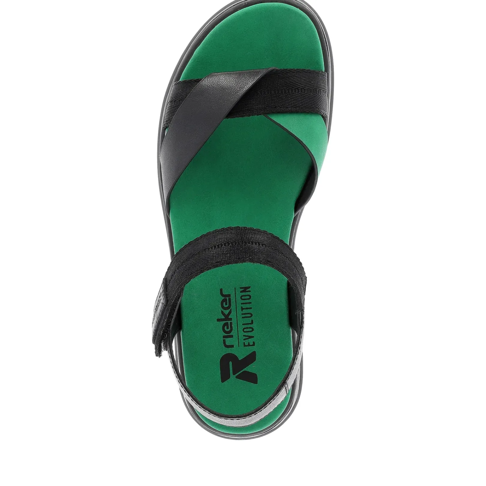 Sale Rieker Damskie Sandaly Z Paskami Night Black