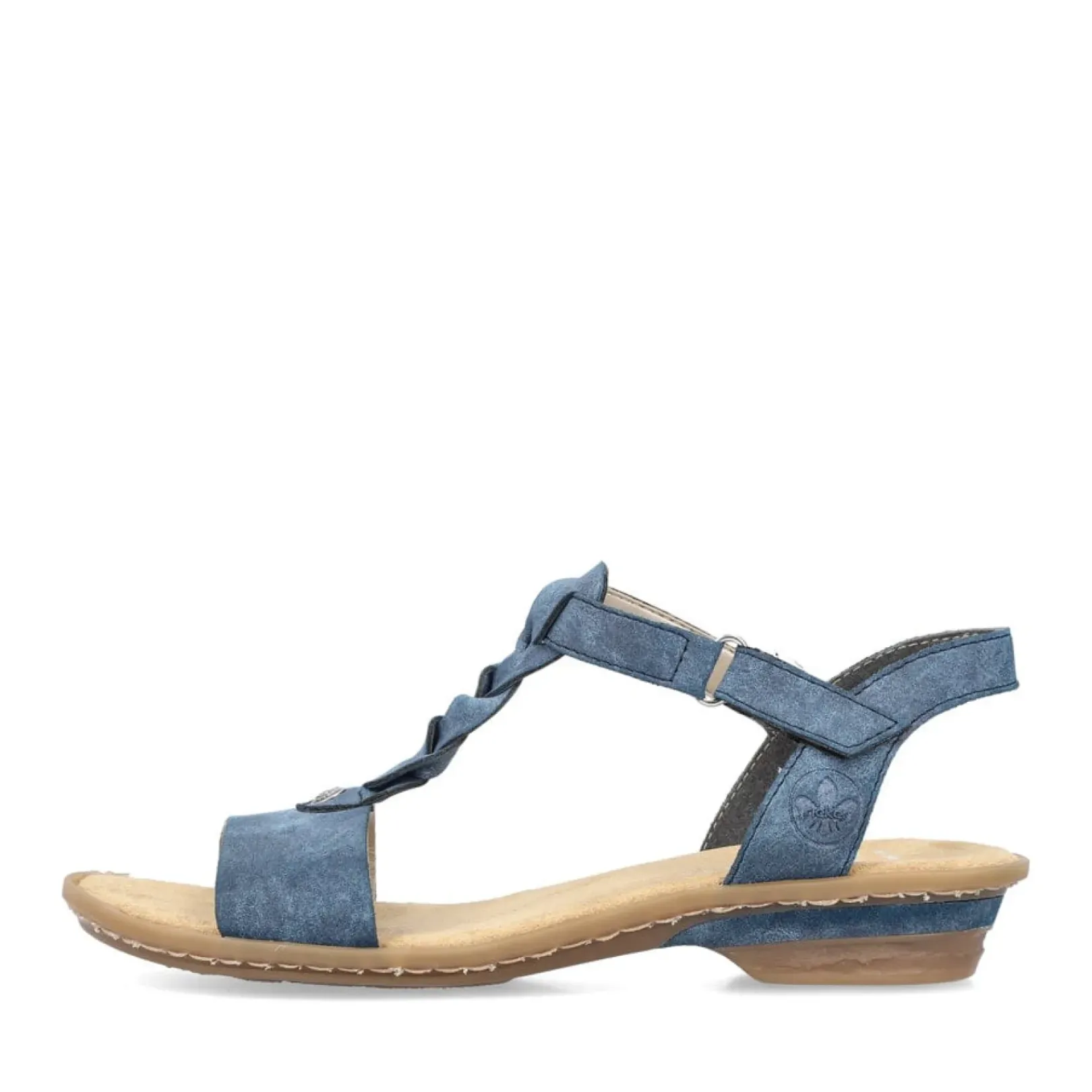 Hot Rieker Damskie Sandaly Z Paskami W Kolorze Blekitu Pacyfiku