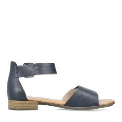 Discount Rieker Damskie Sandaly Z Paskami W Kolorze Lazurowym