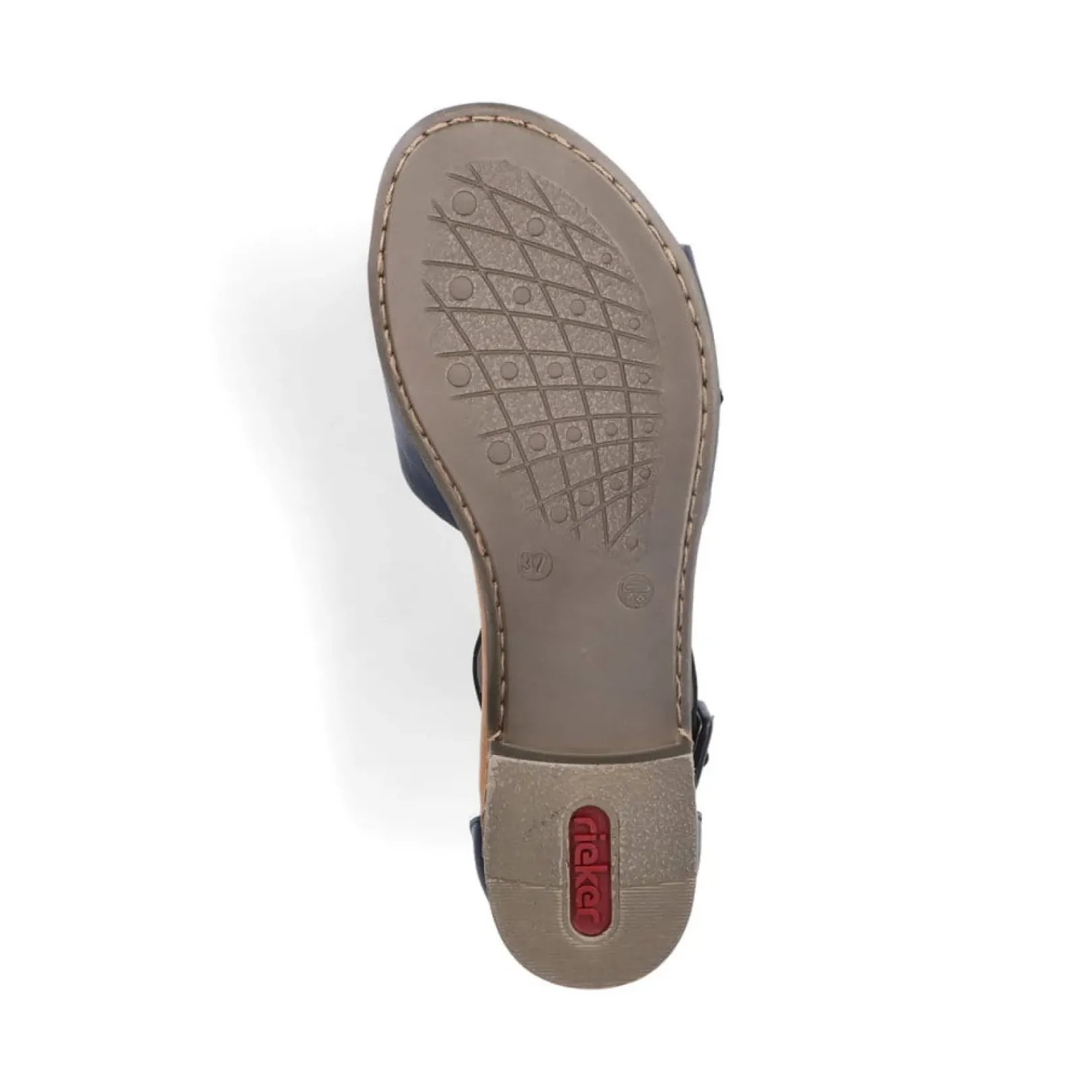 Discount Rieker Damskie Sandaly Z Paskami W Kolorze Lazurowym