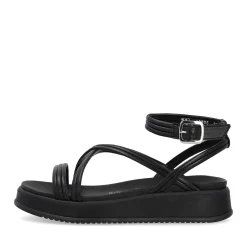 Hot Rieker Damskie Sandaly Z Paskami Noir