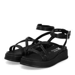 Hot Rieker Damskie Sandaly Z Paskami Noir