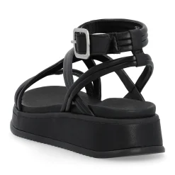 Hot Rieker Damskie Sandaly Z Paskami Noir