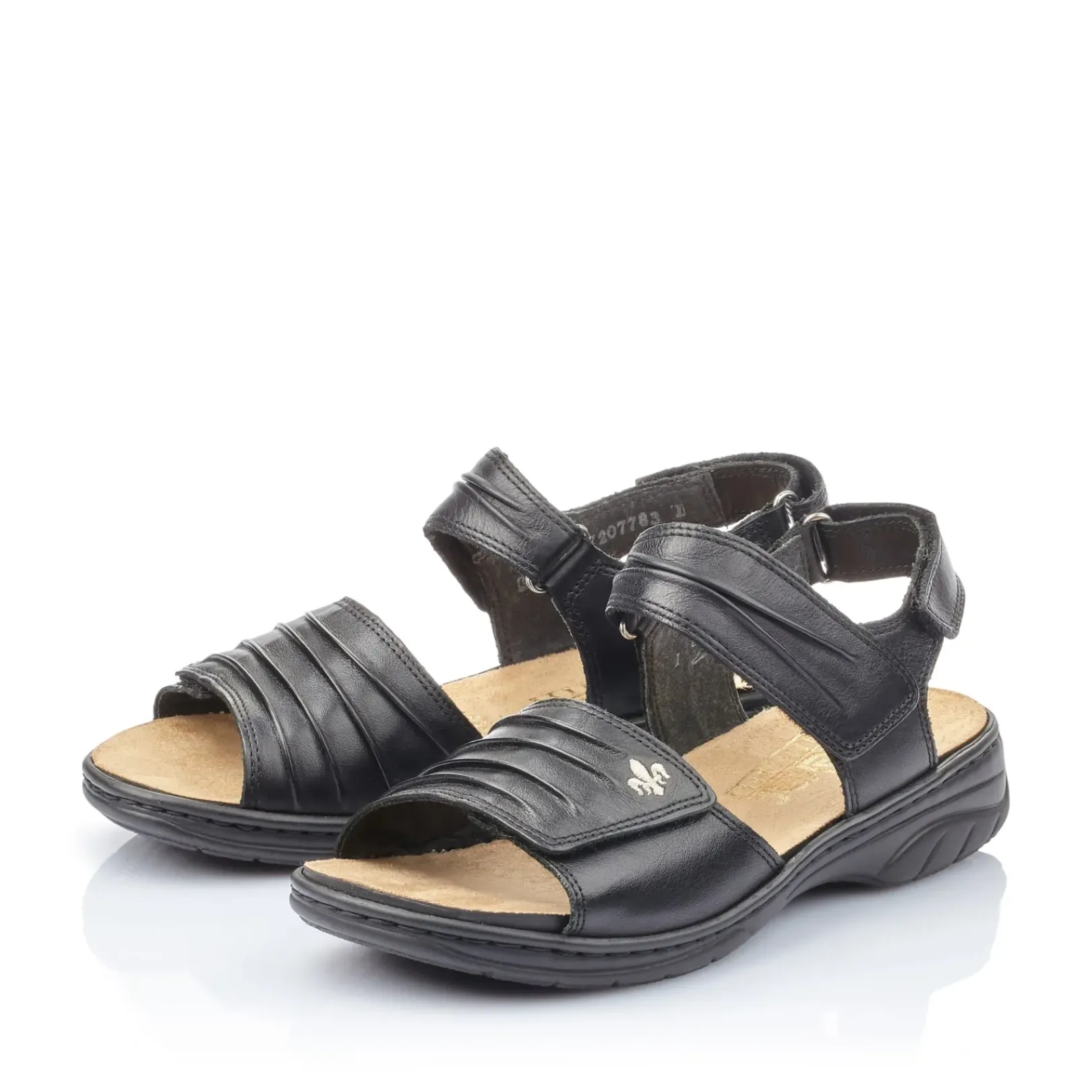 Discount Rieker Damskie Sandaly Z Paskami , W Kolorze Nocnej Czerni