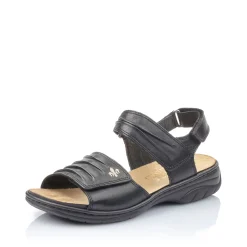 Discount Rieker Damskie Sandaly Z Paskami , W Kolorze Nocnej Czerni