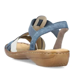 Hot Rieker Damskie Sandaly Z Paskami W Kolorze Blekitu Pacyfiku