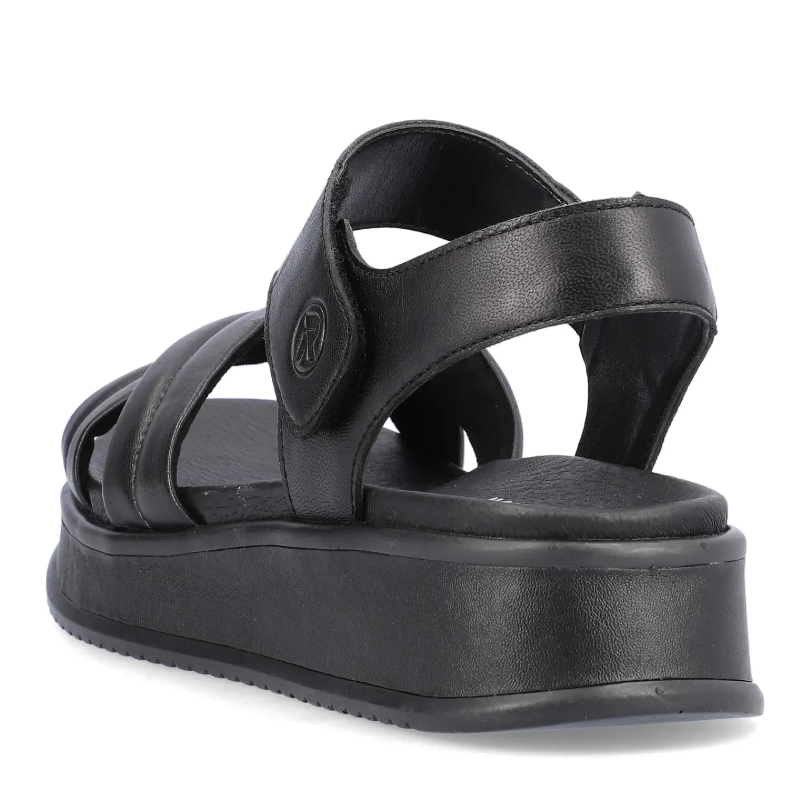 Best Rieker Damskie Sandaly Z Paskami Midnight Black