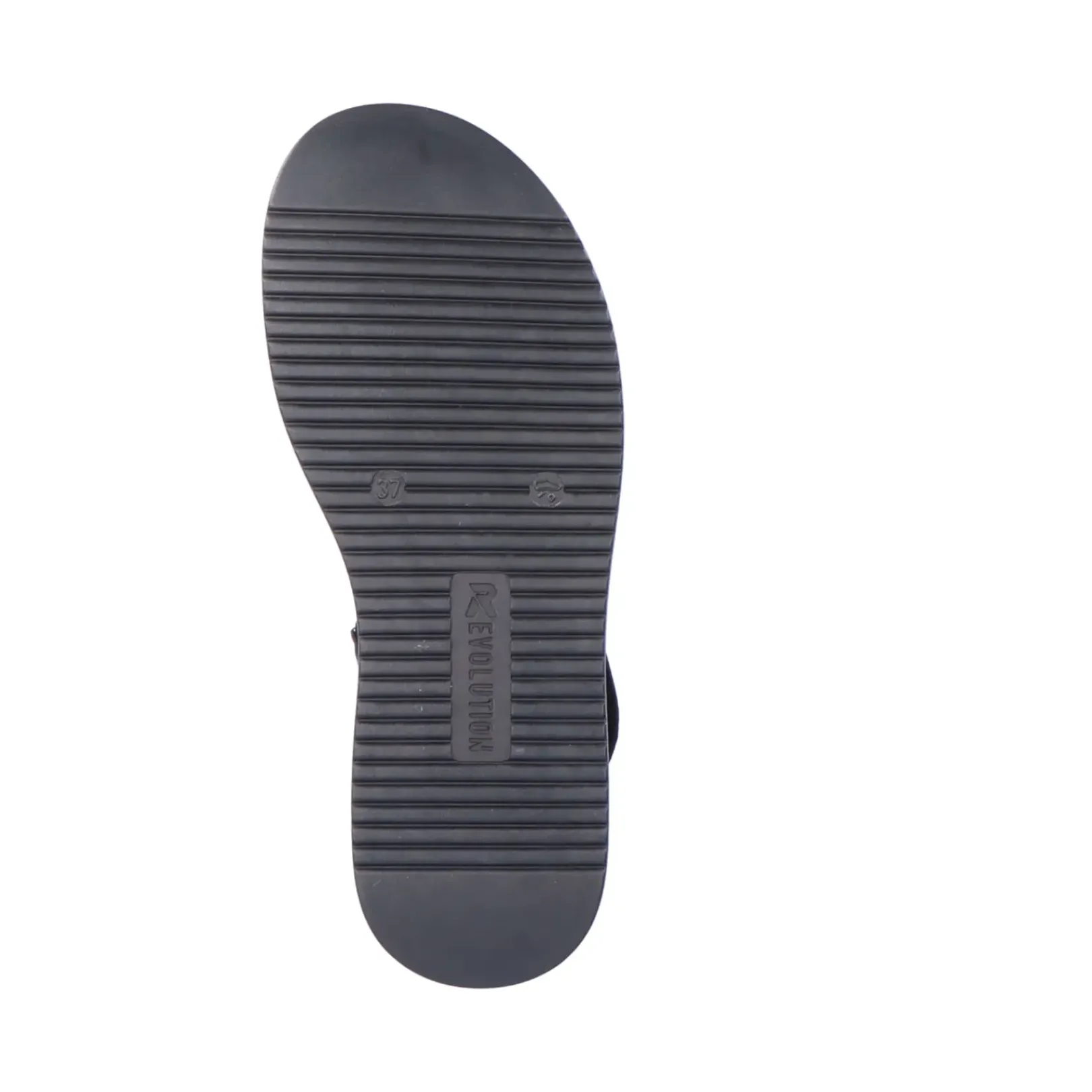 Best Rieker Damskie Sandaly Z Paskami Midnight Black