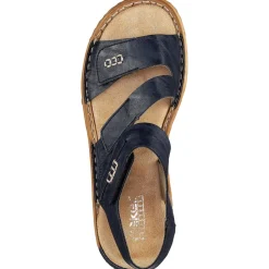 Discount Rieker Damskie Sandaly Z Paskami W Kolorze Blekitu Pacyfiku