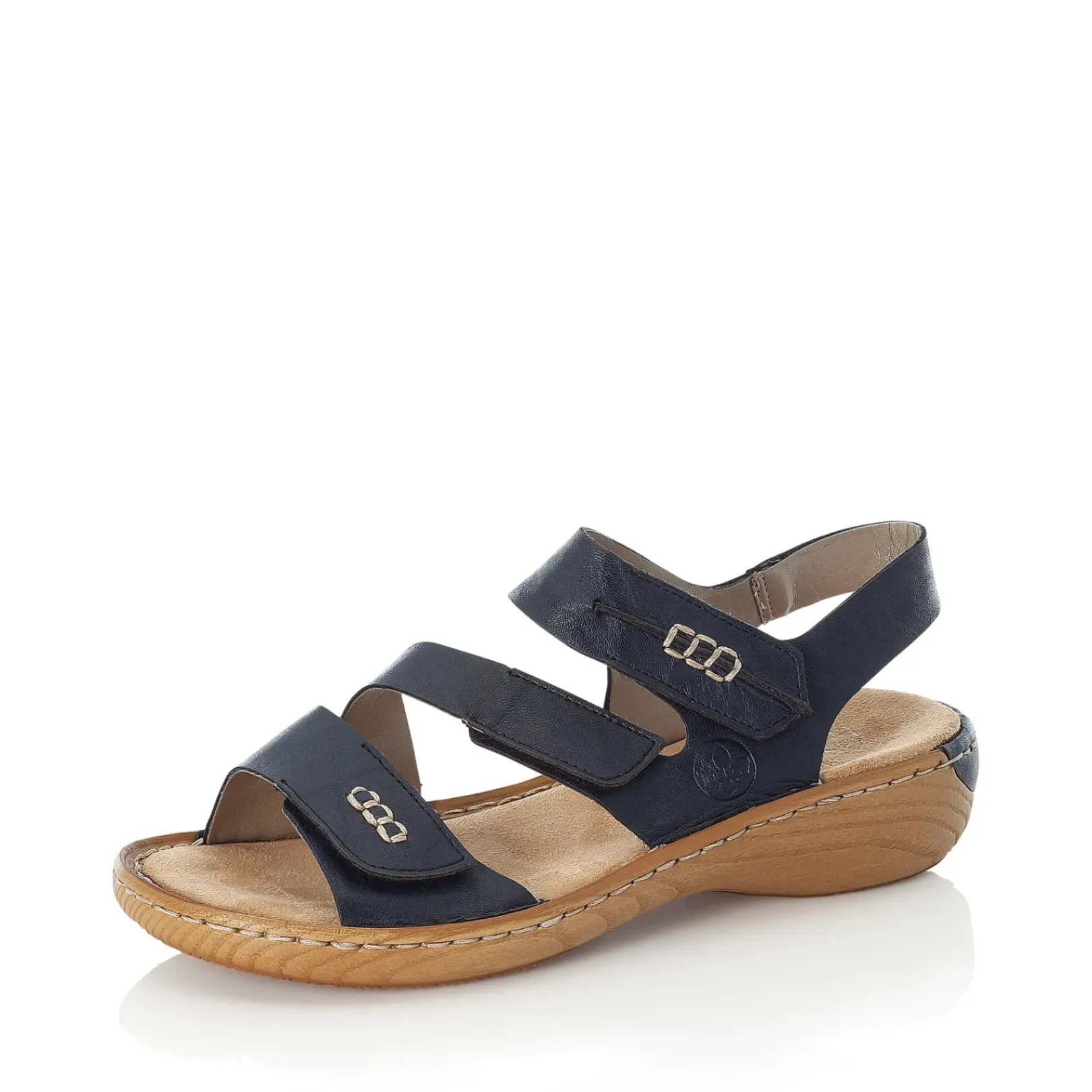 Discount Rieker Damskie Sandaly Z Paskami W Kolorze Blekitu Pacyfiku