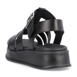 Hot Rieker Damskie Sandaly Z Paskami Night Black
