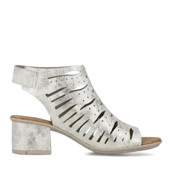 Fashion Rieker Damskie Sandaly Z Paskiem W Kolorze Srebrnym, Metalicznym