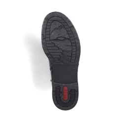 Discount Rieker Damskie Sznurowane Botki W Kolorze Glebokiej Czerni