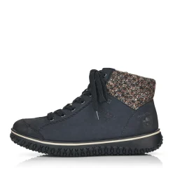 Sale Rieker Damskie Sznurowane Buty W Kolorze Oceanicznego Blekitu
