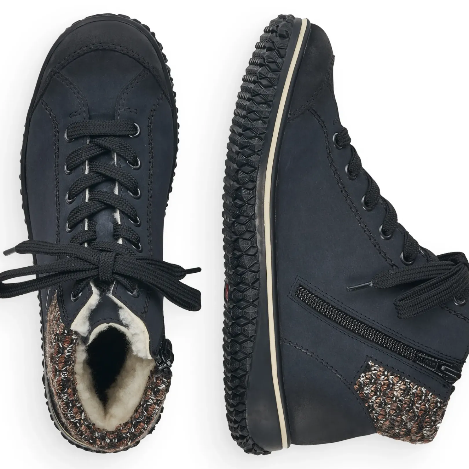 Sale Rieker Damskie Sznurowane Buty W Kolorze Oceanicznego Blekitu