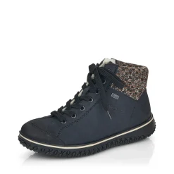 Sale Rieker Damskie Sznurowane Buty W Kolorze Oceanicznego Blekitu