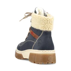 Best Rieker Damskie Sznurowane Buty W Kolorze Morskiego Blekitu