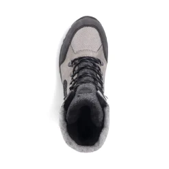 Fashion Rieker Damskie Sznurowane Buty W Kolorze Srebrnoszarym
