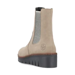 Fashion Rieker Damskie Sznurowane Buty W Kolorze Lupkowo-Niebieskim