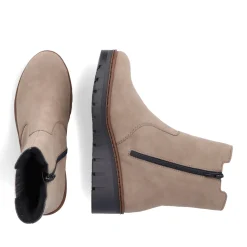Fashion Rieker Damskie Sznurowane Buty W Kolorze Lupkowo-Niebieskim